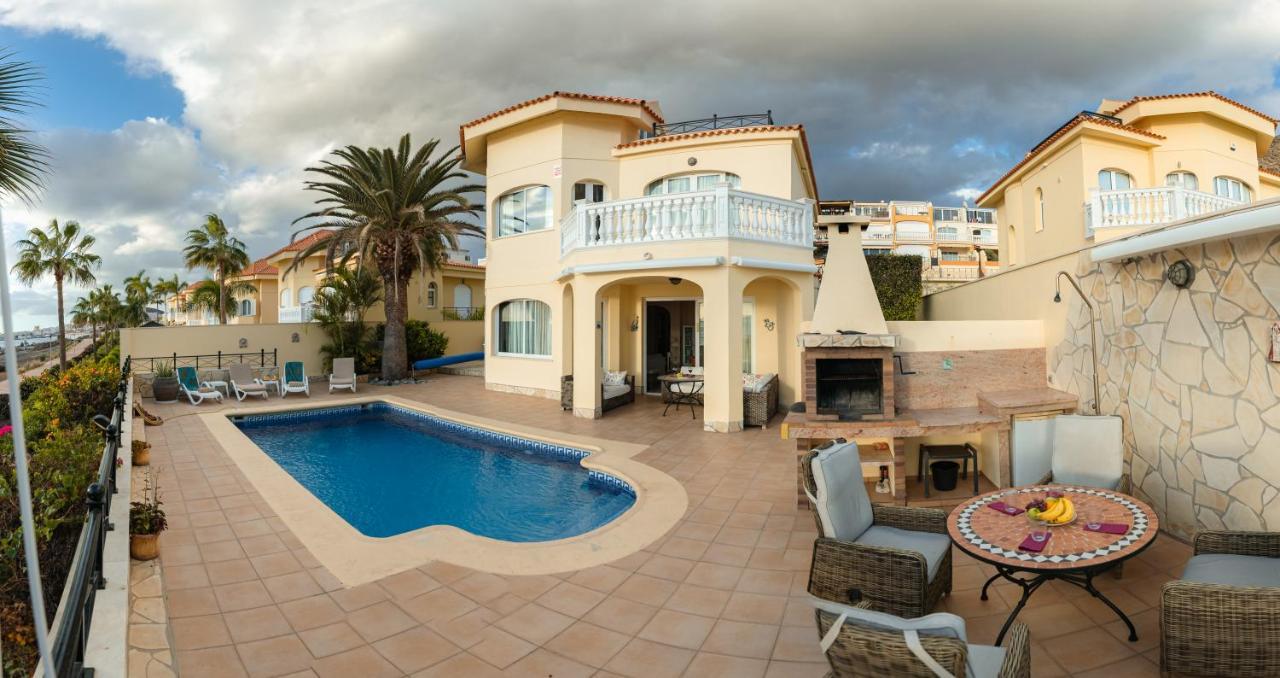 Villa Faya On The First Ocean Line With New Heated Pool Лос-Крістіанос Екстер'єр фото